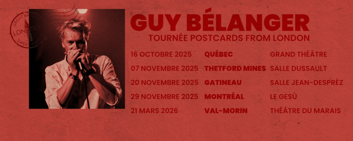 Guy Bélanger / Tournée Québec 2025-2026